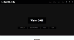 Desktop Screenshot of constructionlitmag.com